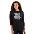 thumbnail image 3 of Funny Lazy Pasty A Little Crazy Joke Plus Size Long Sleeve Graphic Tee Shirt Brisco Brands 2X, 3 of 5