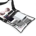 thumbnail image 2 of Eigraketly Bolso cruzado transparente para hombre y mujer, bolsa de transporte de viaje, correas ajustables, bolsos de hombro transparentes, contenedores, Deportes y aire libre Negro Eigraketly OD016648-02, 2 of 6