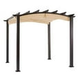 thumbnail image 1 of Garden Winds Replacement Canopy for The Hampton Bay Arched Pergola - Standard 350 - Beige, 1 of 3