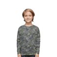 thumbnail image 3 of Rabbit Skins Toddler Fleece Crewneck Sweatshirt, Soft & Durable Kids Sweatshirt, Vintage Camo,7, 3 of 5