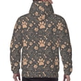 thumbnail image 7 of Lsque Animal Paw Pattern Casual Men's Hoodie,Hooded Sweatshirt with Kangaroo Pocket,Pullover Hoodie-Medium, 7 of 7
