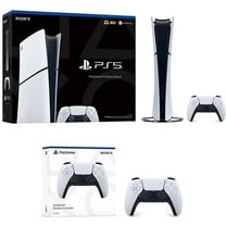 PlayStation 5 Digital Slim Console   PlayStation 5 DualSense Wireless Controller - Includes PS5 Console & DualSense Controller - 16GB RAM 1TB SSD - Custom Integrated I/O - Up to 120fps @ 120Hz