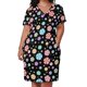 thumbnail image 2 of Vestido holgado con bolsillos y estampado de menta, redondo y colorido, para mujer, ropa de verano 2025, vestido de lujo, 2 of 6