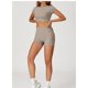 thumbnail image 2 of Conjuntos de entrenamiento for mujer, 2 piezas, sujetador deportivo, camiseta sin mangas, polainas de cintura alta, gimnasio, Yoga, ropa activa, Top de entrenamiento for mujer, 2 of 5