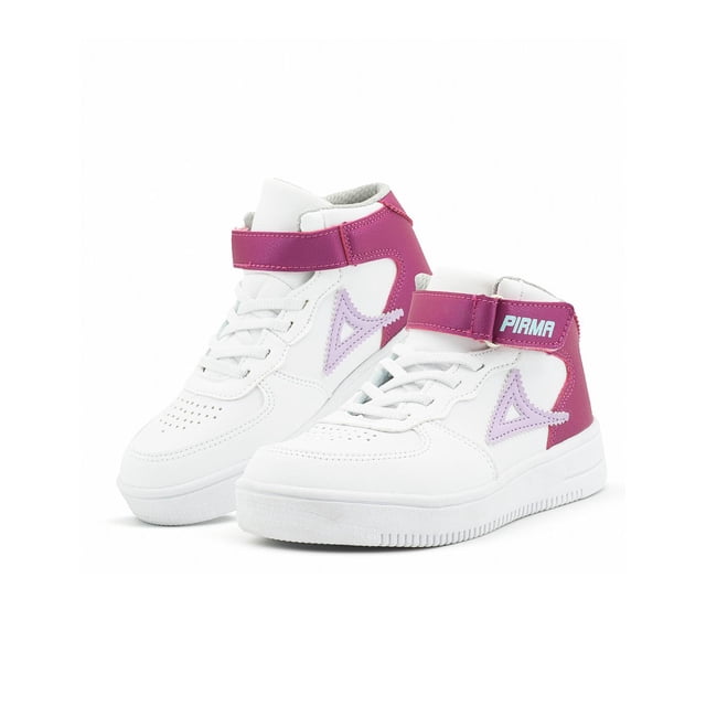 Tenis Urbano Pirma Moda Blanco Fiusha 19.5 Ligeros fucsia 18-21.5