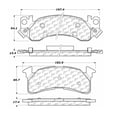 thumbnail image 2 of Centric Parts 102.01530 102 Series Semi Metallic Standard Brake Pad, 2 of 4