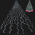 thumbnail image 1 of Luces para árbol de Navidad Meknow, 400 LED, 3 m, 10 líneas, color blanco frío, 1 of 7