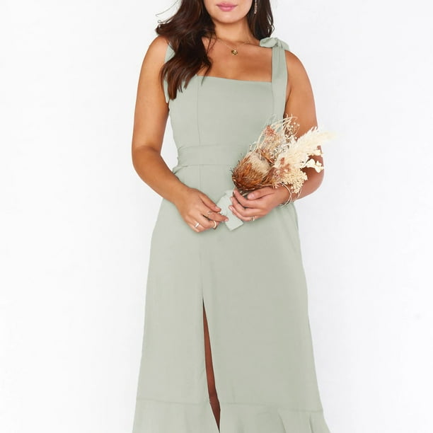 Green summer bridesmaid dresses on sale