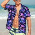 thumbnail image 6 of Mens Casual Hawaiian Shirts Short Sleeve Button Down Beach Shirts Shirts, 6 of 8