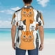 thumbnail image 4 of Balery Funny Cats Camisas hawaianas de manga corta para hombre, camisas playeras de corte holgado, camisas de vacaciones con botones,Small, 4 of 7