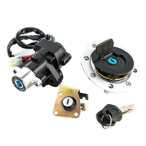 Kit de bloqueo de interruptor de encendido de motocicleta, bloqueo de asiento para Sv650 Dl650 v-strom Dl100 v-strom Gsxr600 Gsxr750