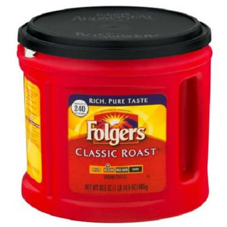 FOLGERS 38.4 OUNCE CAFFEINE GROUND CAN