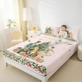 thumbnail image 4 of jejeloiu Christmas Tree Gifts Full Size Sheets,Xmas Theme Bed Sheets,Fairy Tale Princess Sheet Sets For Child,Breathable Home Decor,4-Piece, 4 of 7