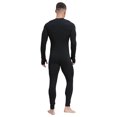 thumbnail image 2 of Sxiwei Men's Long Sleeve Full Body Unitard Leotard Bodysuit Athletic Jumpsuit Front Zipper Rompers Black L, 2 of 7