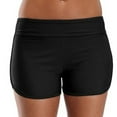 thumbnail image 2 of Womens Swim Shorts Solid Color Swim Bottom High Waisted Boy Short Swimwear Beachwear Swimsuit, 2 of 5