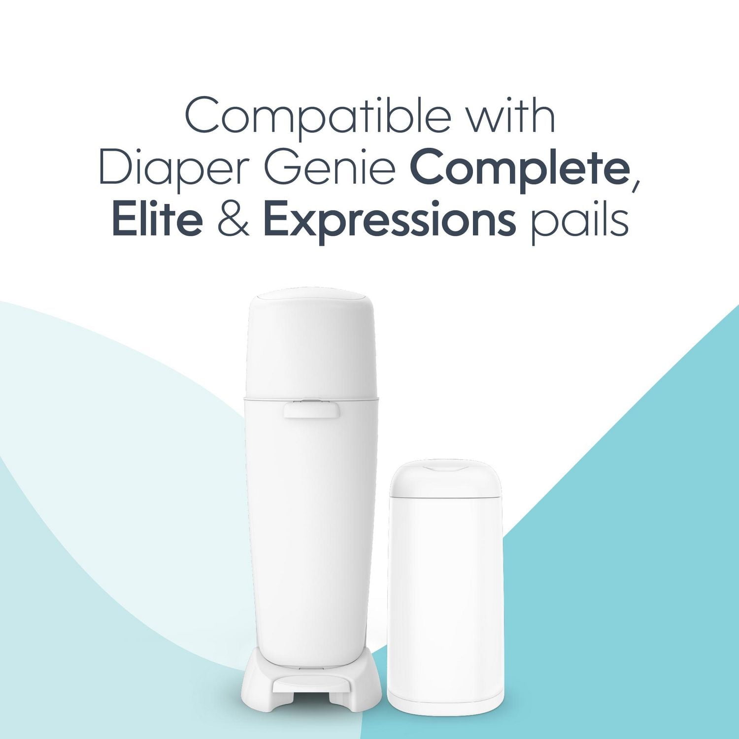 Diaper Genie Round Refills, Unscented, Odour Control, 3 pack / holds up to 810 diapers