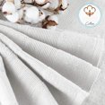 thumbnail image 4 of Toallas de baño para el baño - Toallas de baño de lujo de algodón - Juego de toallas de baño ultra suaves y muy absorbentes, juego de 6 piezas (4 toallas de baño, 2 toallitas) - Blanco, 4 of 5