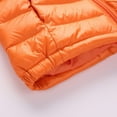 thumbnail image 5 of ATOGUTA Boys Winter Jacket Zip Hoodie Keep Warm Winter Jacket Down Clothing Orange, Size 2T-8, 5 of 6