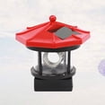 thumbnail image 4 of Solar Powered LED Lighthouse Yard Light for Outdoor Decoration in Red Color Made of Durable ABS, 4 of 9