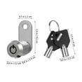 thumbnail image 2 of Raindrops Tool Box Lock Furniture Lock Compartment Storage Lock Drawer Lock Safety Lock Tubular Safe Lock With Keys, 2 of 8