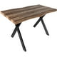 thumbnail image 3 of Mesa Comedor Rustica Tipo Madera 1.60m 6 Personas Acero, 3 of 5