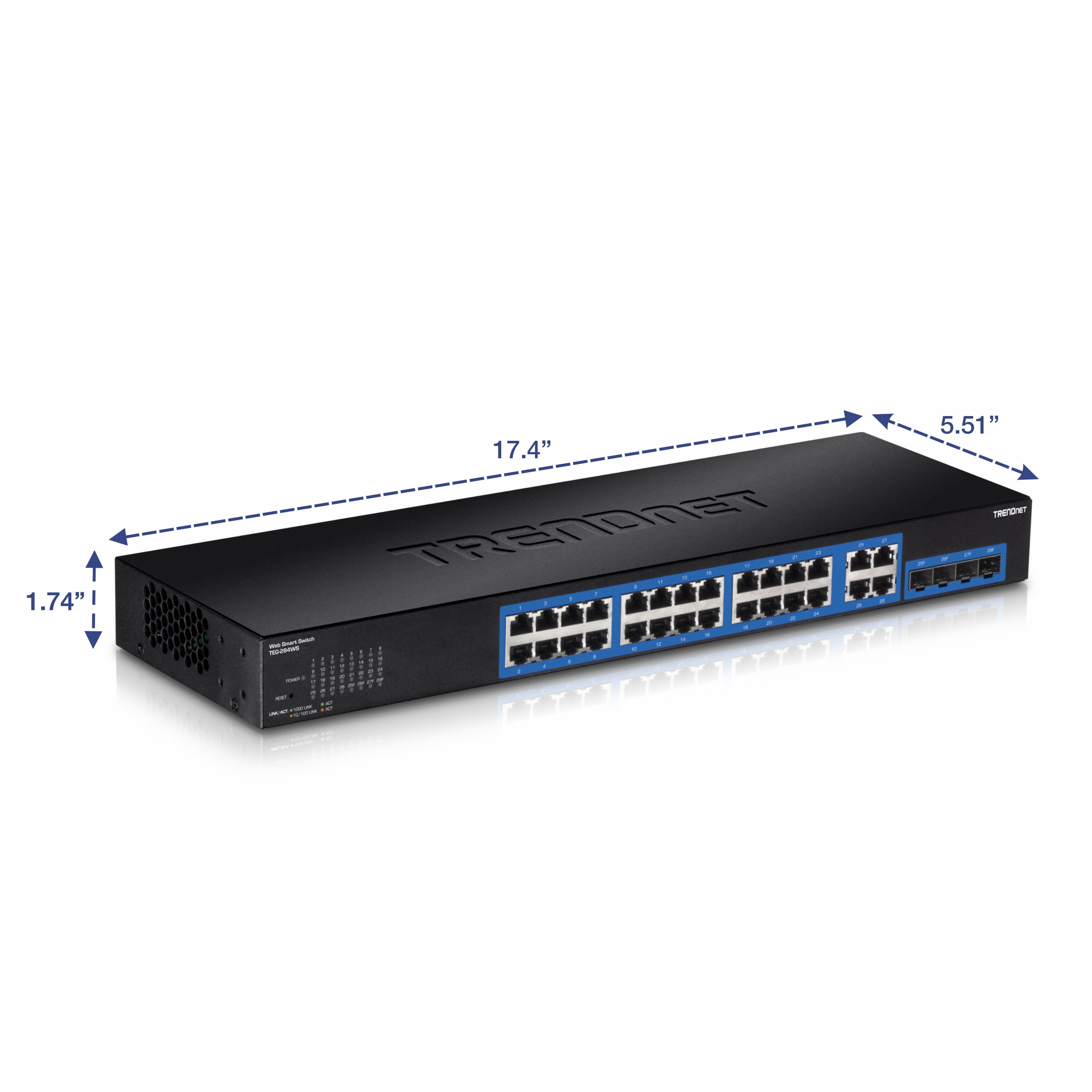 TRENDnet TEG-284WS 28-Port Gigabit Web Smart Switch