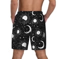 thumbnail image 4 of Goofa Crescent and Stars Printed Men's Swim Trunks Board Shorts Quick Dry Mens Swimming Trunks with Compression Liner,Breathable Fit Hawaii Beach Shorts-Large, 4 of 9