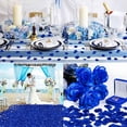 thumbnail image 2 of 1000 Pack Rose Petals, Artificial Fake Rose Petals Decoration, Great for Romantic Night, Engagement, Party, Event Flower Decorations, Marry Me Proposal Weddings, 1.77x1.77inch, Blue, 2 of 6
