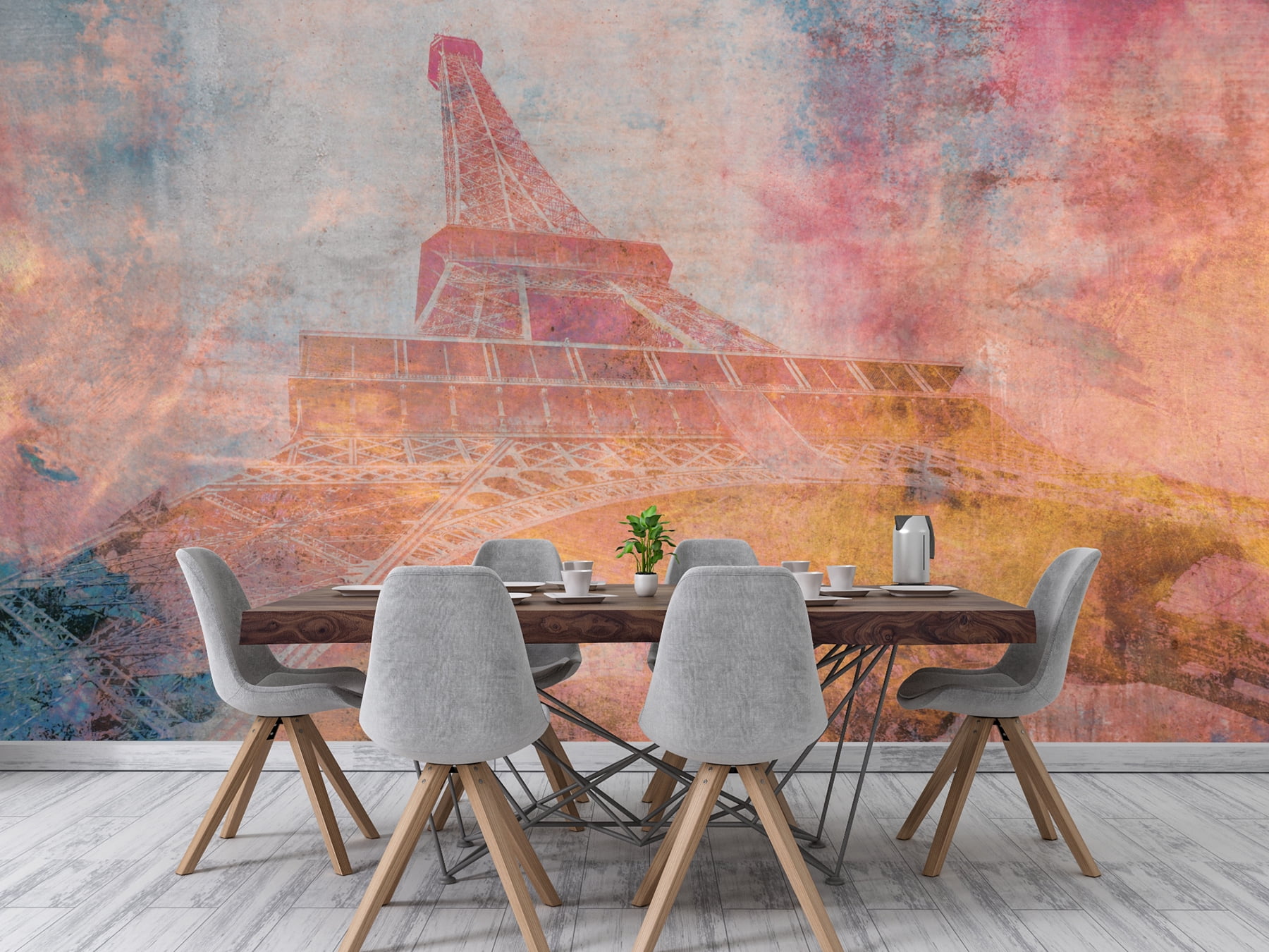 Dimex Eiffel Tower Abstract Wall Mural