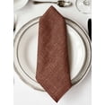 thumbnail image 2 of Cloth Napkins 1 Piece - 20x20 Inches, Dark Brown Washable Reusable Table Napkins, Vintage Country Monochrome Chocolate Color Soft & Absortbent Dining Napkin for Party Wedding Hotel Restaurant, 2 of 8