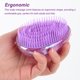thumbnail image 5 of Guardurnaity Peine de silicona para masaje del cuero cabelludo, Mini masajeador para aliviar el estrés en la cabeza, cepillo para salón de baño, Cuidado del cabello, 5 of 6