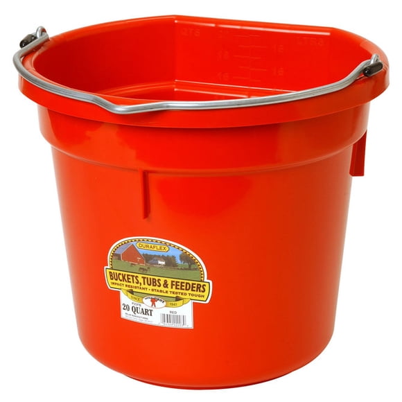 MILLER MFG CO INC DURAFLEX Seau Arrière Plat 20 QT Rouge P20FBRED6