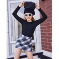 thumbnail image 6 of Arshiner 2 Packs Ribbed Knit Long Sleeve Shirts for Girls Soft Slim Fit Crewneck Casual Base Layer Tops Tees, 6 of 6