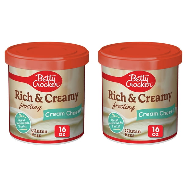 (2 pack) Betty Crocker Gluten Free Cream Cheese Frosting, 16 oz