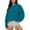 BH511 Blue, variant on Curuila Women Sweatshirt Solid Color Long Sleeved Crew Neck Soft Warm Comfortable Casual Pullover Blue Size Xl