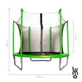 thumbnail image 2 of Trampoline Brincolin 10 Pies 3 Mtrs Con Malla Reforzado verde, 2 of 8
