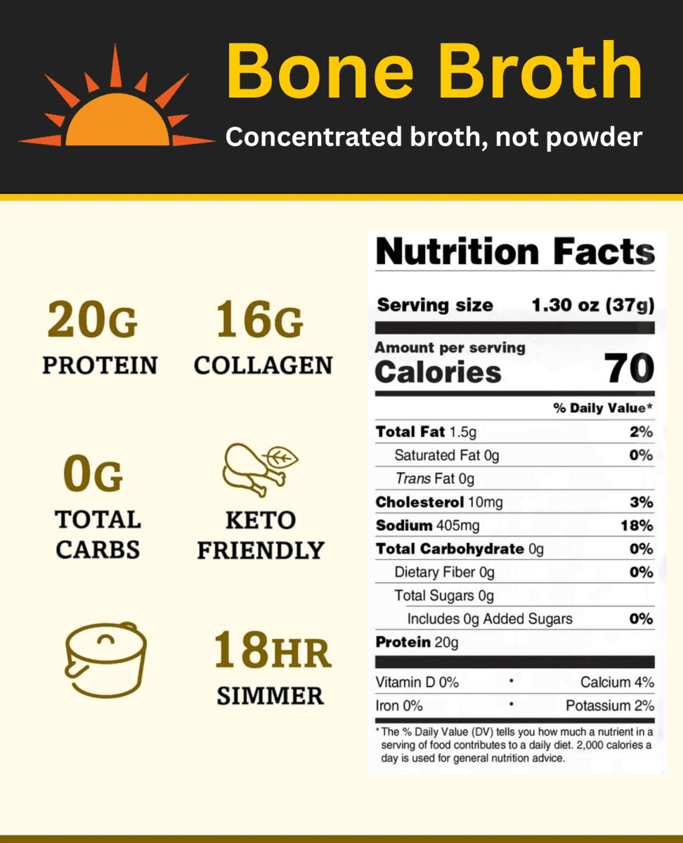 Beef Mushroom Bone Broth 12 Pack