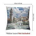 thumbnail image 4 of Sketchy Pillow Cushion Cover, Travel The World Theme Historical Italian Landmarks Venice Rome Florence Pisa, Decorative Square Style Pillow Cover 1 Set of 2, Various Specifications, 4 of 7