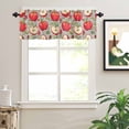 thumbnail image 2 of Apples Valances for Windows Fruits Rod Pocket Curtain Valance Window Treatment Short Curtains for Kitchen Living Room, 42"x12", 2 of 5