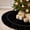 Black B, variant on Christmas Tree Skirt,Velvet Tree Skirt with Ruffled Edge with Pearls, Classic Large Velvet Fur Plush Tree Skirt for Merry Christmas Holiday Party Decor ((Black,36Inch)