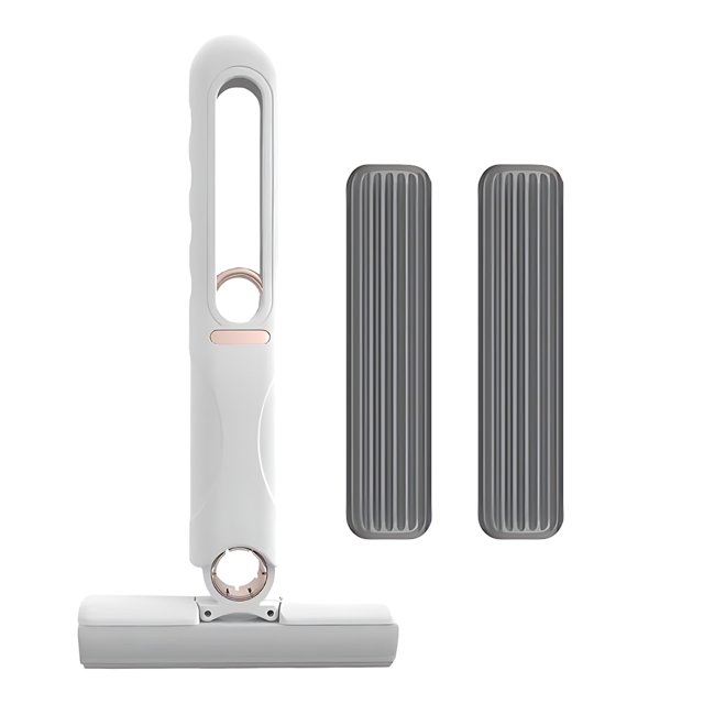 Toystoory Nuevo hisopo de esponja autoajustable portátil Gold: solución de limpieza sin esfuerzo El cuerpo es liviano Suministros de limpieza para el hogar 2*versión de reemplazo