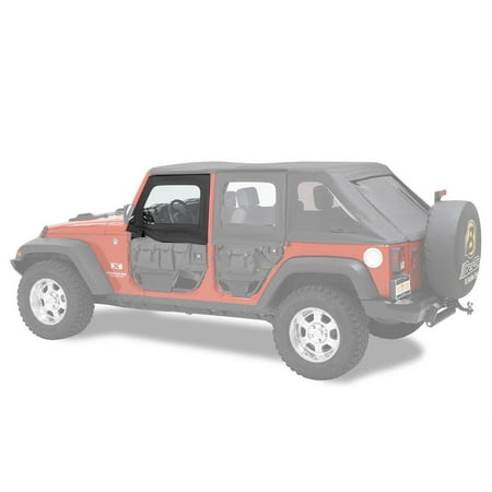- Bestop HighRock 4x4 Element Doors Upper Fabric Half-doors, FRONT doors