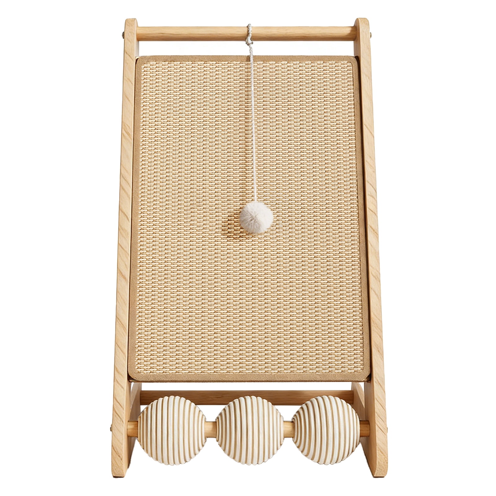 Wooden Sisal Cat Scratching Post, Removable Wear-Resistant Scratching Board for Kittens and Adult Cats