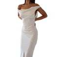 thumbnail image 2 of Fortune Robe Longue Sans Manches à Bretelles Spaghetti pour Femmes Dos Nu Ajustée Robe de Cocktail, 2 of 6