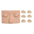 thumbnail image 2 of Lash Mannequin Head Practice with 3 Pairs of Silicone Eyelashes,  Makeup Training Head with Stable Base for Novice Eyelash Grafting, Reusable Makeup Training, 2 of 7