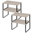 thumbnail image 1 of Organizador de estante para cocina NEX, set de 4 apilable, negro, 1 of 8