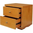 thumbnail image 6 of Wooden Platform Bed with Nightstand - Full Size Bed Frame, Oak Finish, Modern Bedroom Furniture, 6 of 8