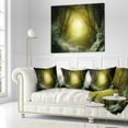 thumbnail image 3 of Designart Way in Deep Forest - Landscape Photography Throw Pillow - 16x16, 3 of 5