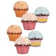 thumbnail image 1 of Linternas de papel para cupcakes 3D, decoraciones navideñas, 1 of 5