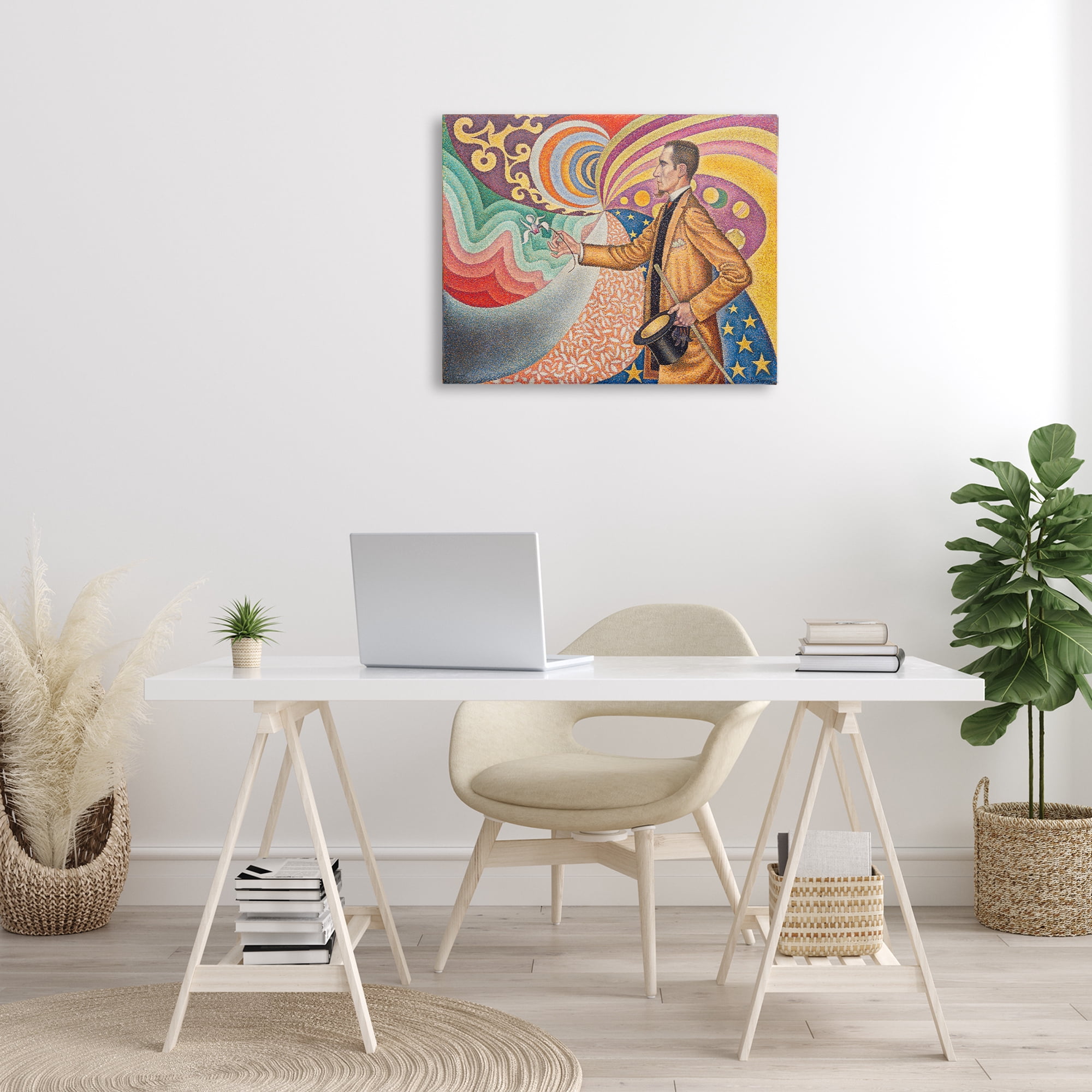 Stupell Industries Classical Georges Signac Painting People Painting Wrapped Canvas Art Print Wall Art, 30 x 24